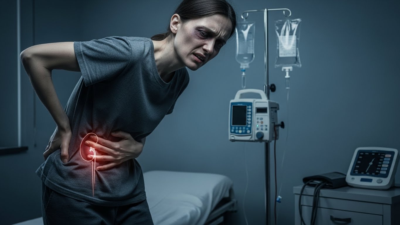 신장이 아픈여성