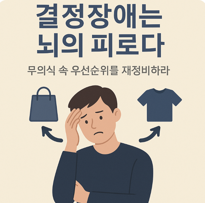 결정장애 뇌의 피로다
