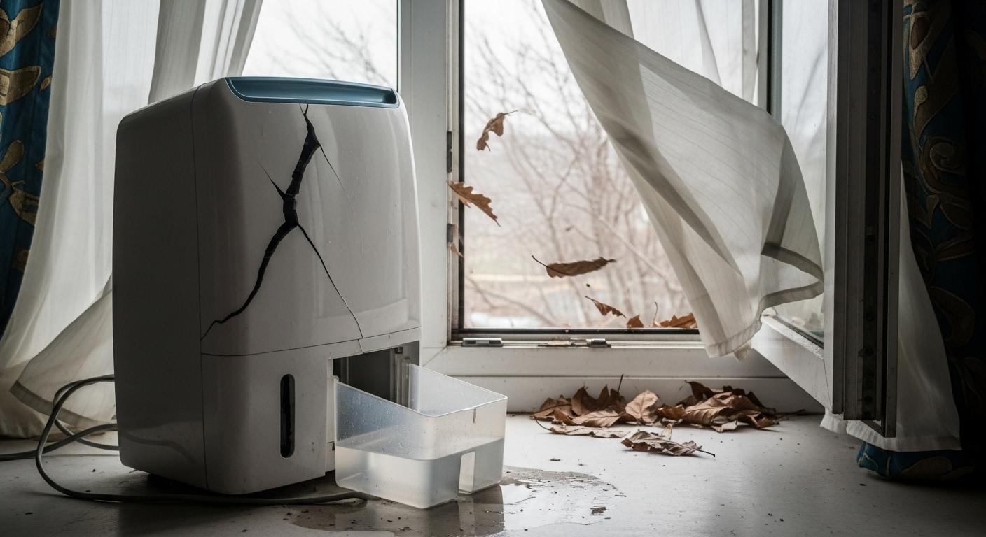 제습기 고장 찬바람