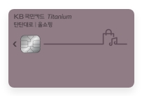 KB 국민 탄탄대로 올쇼핑 티타늄카드