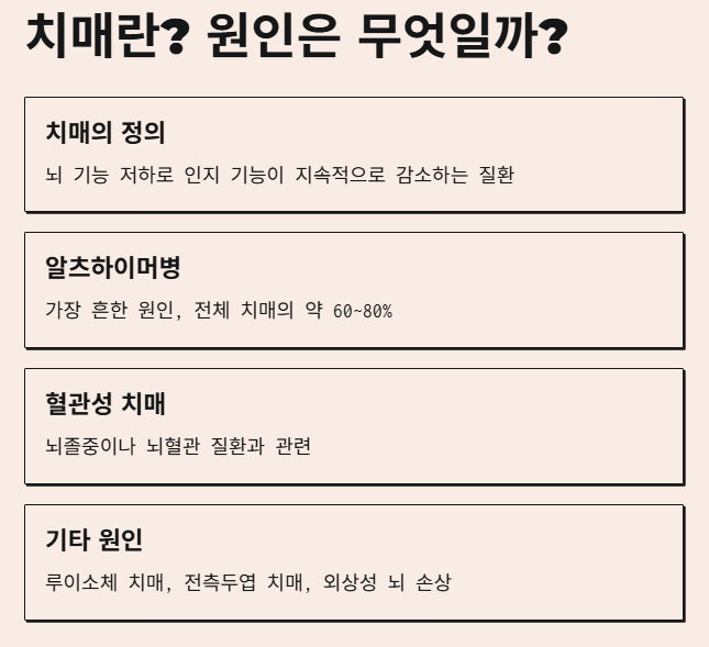 치매란? 그리고 원인은?