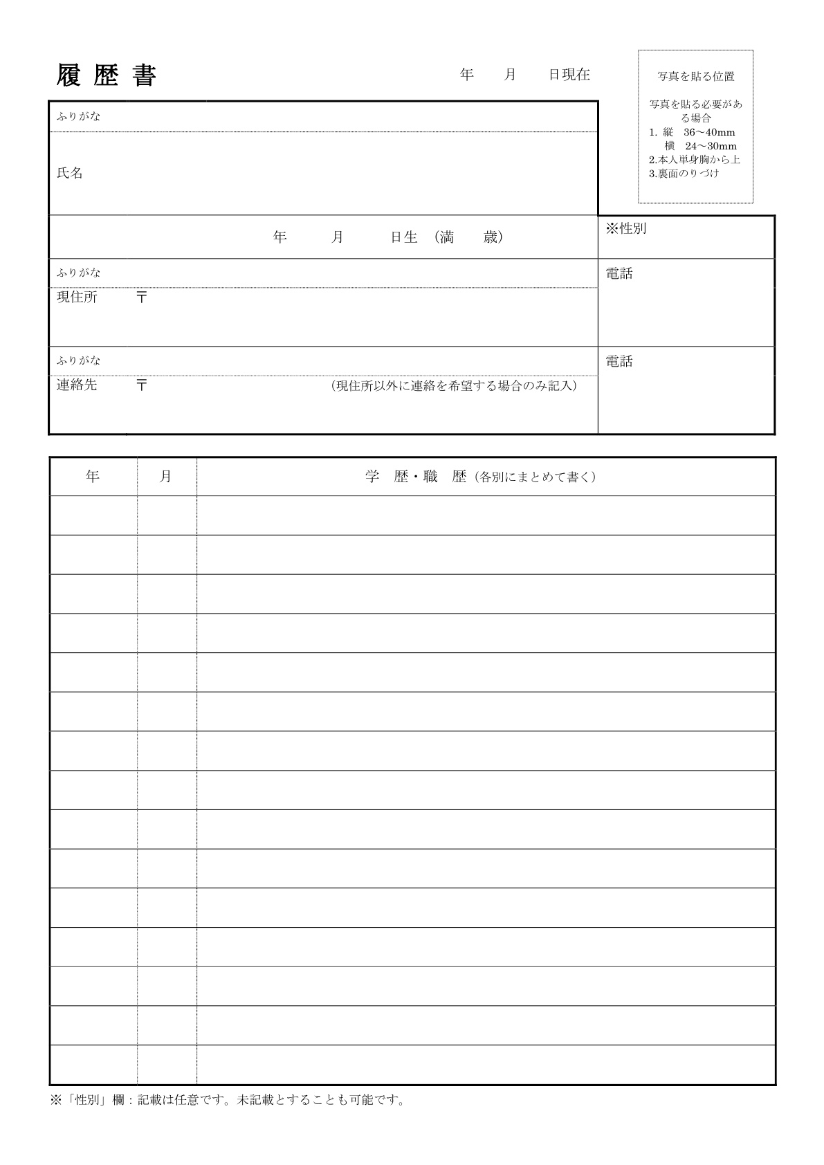 일본이력서01