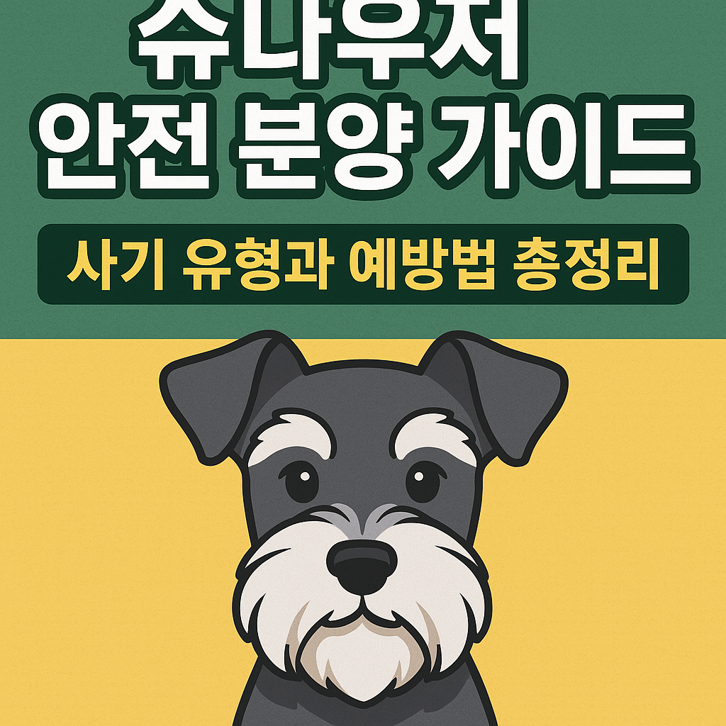 슈나우저 안전 분양 가이드
