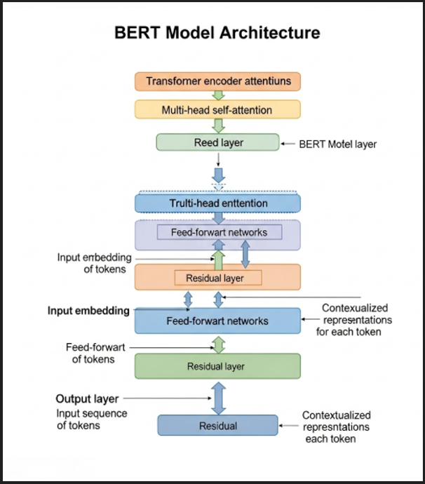 BERT 모델 인코더 구조 상세 이미지