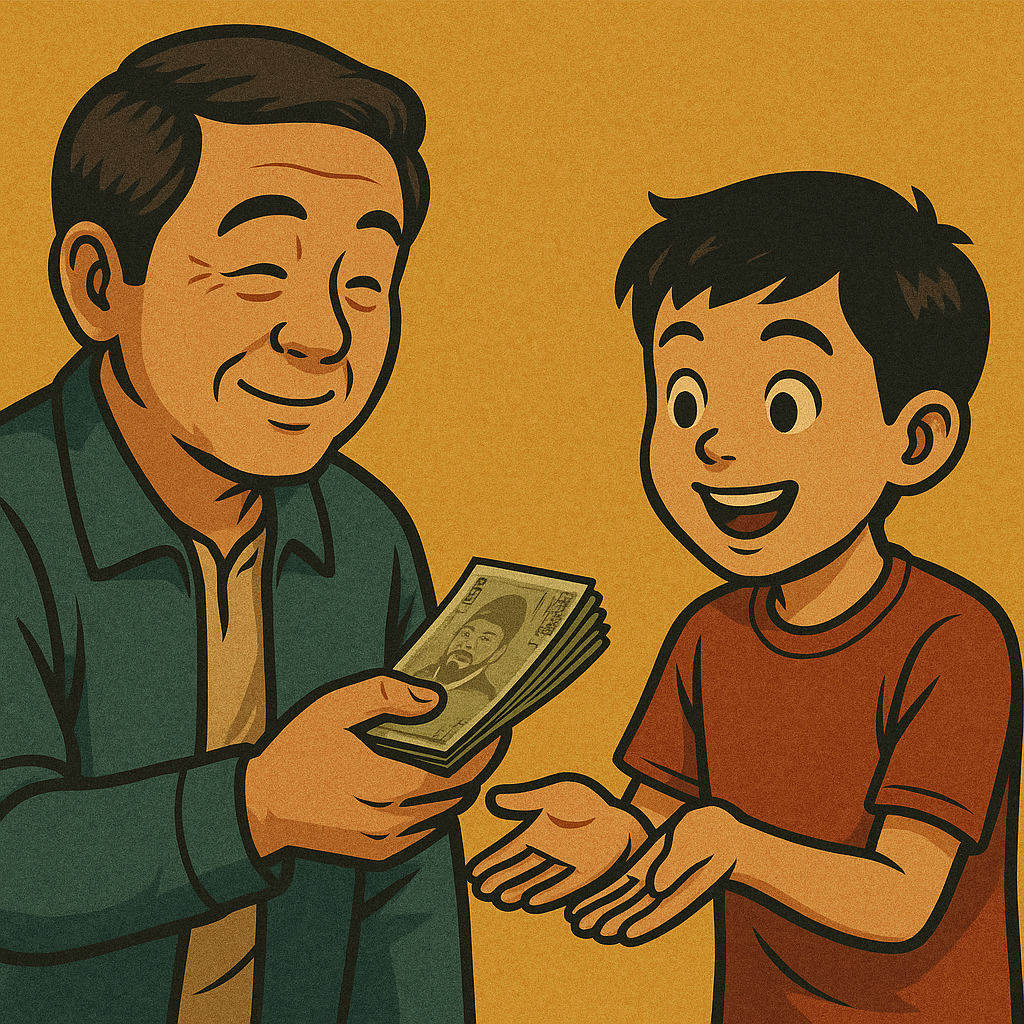누군가에게 용돈을 주는 꿈