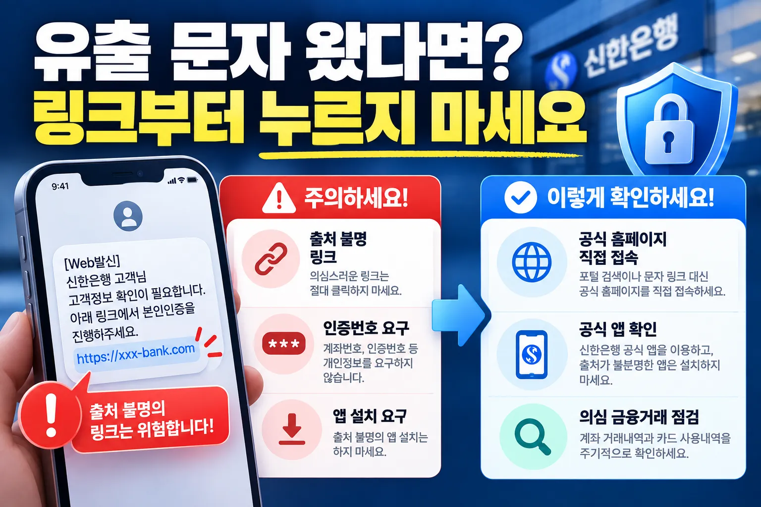 개인정보 유출 이후 보이스피싱 문자와 2차 피해 예방 방법