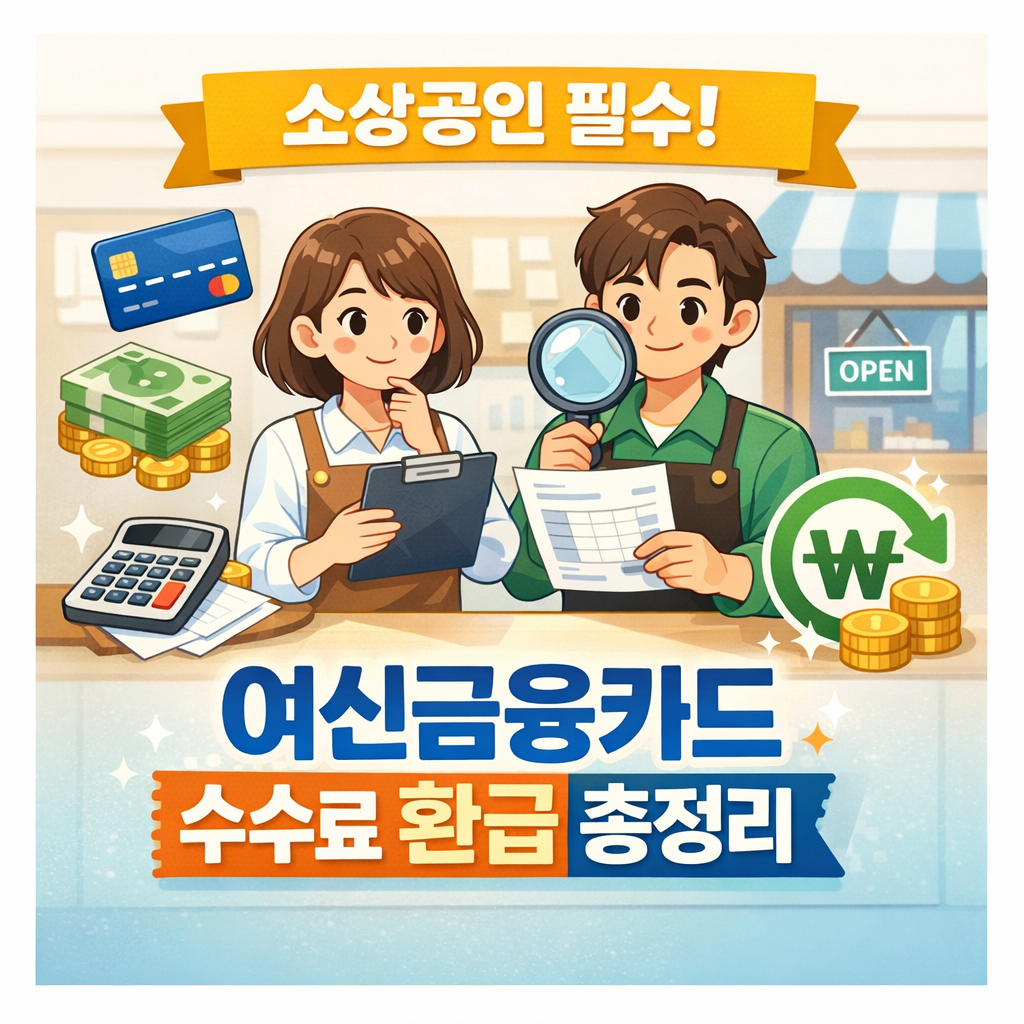 여신금융카드 환급 대상 확인하세요! 소상공인 카드 수수료 환급금 조회 신청 총정리
