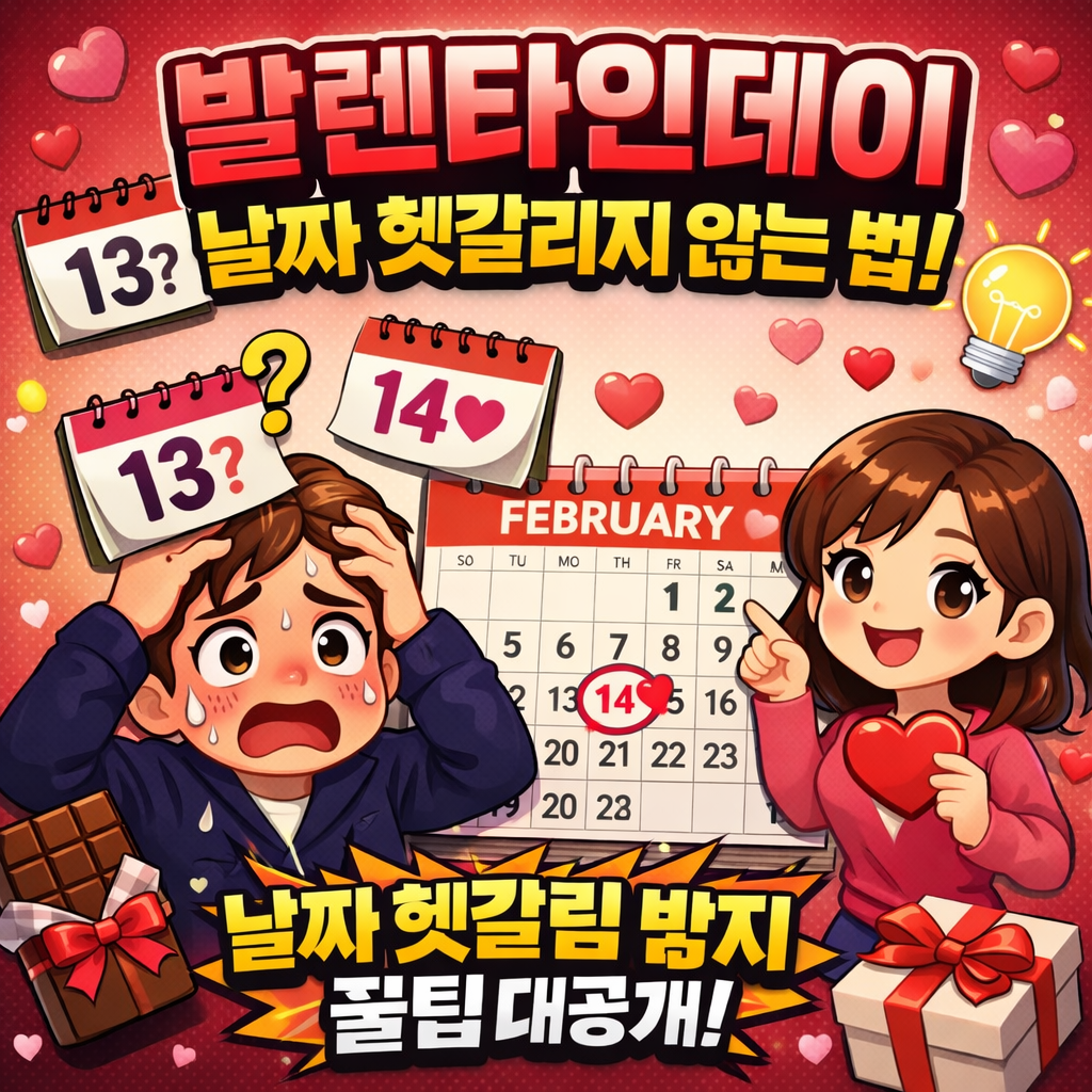 발렌타인데이 날짜 헷갈리지 않는 법