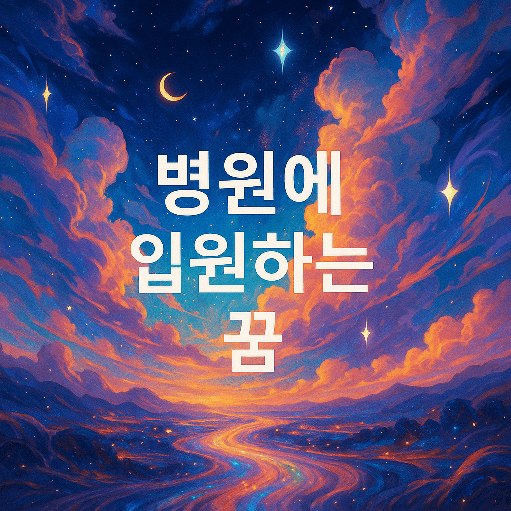 병원에 입원하는 꿈 해몽