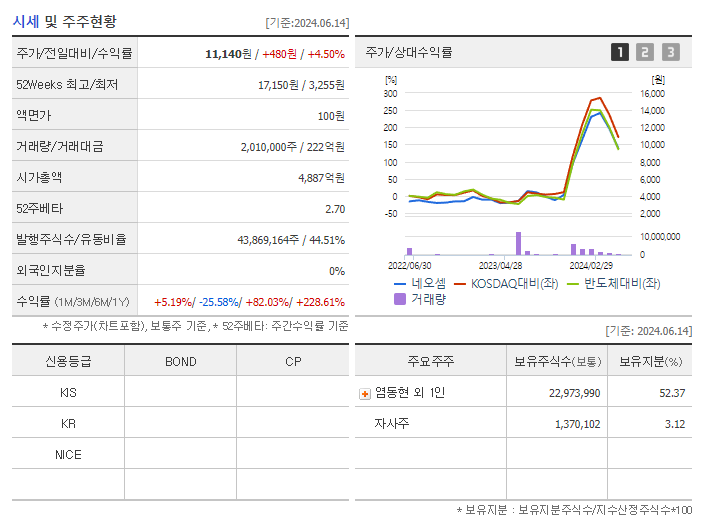 네오셈_기업개요