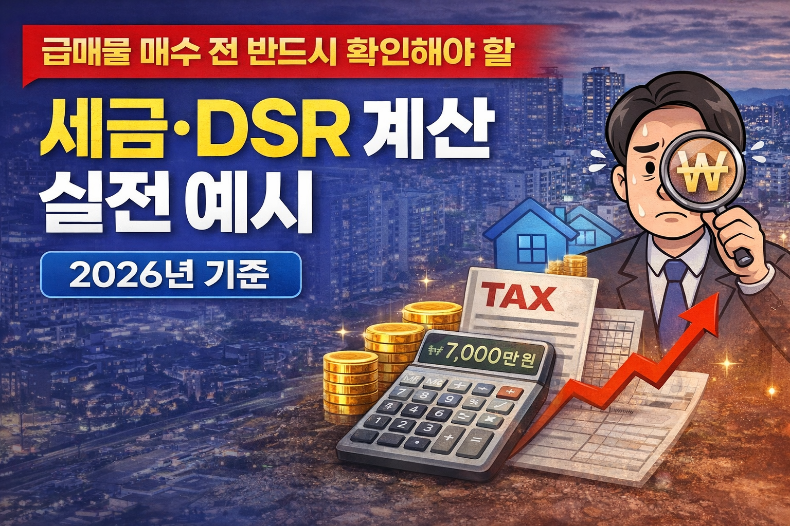 아파트 급매물 실투자금 및 세금 계산 구조 인포그래픽