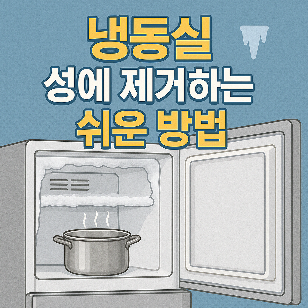 냉동실 성에 제거하는 쉬운 방법