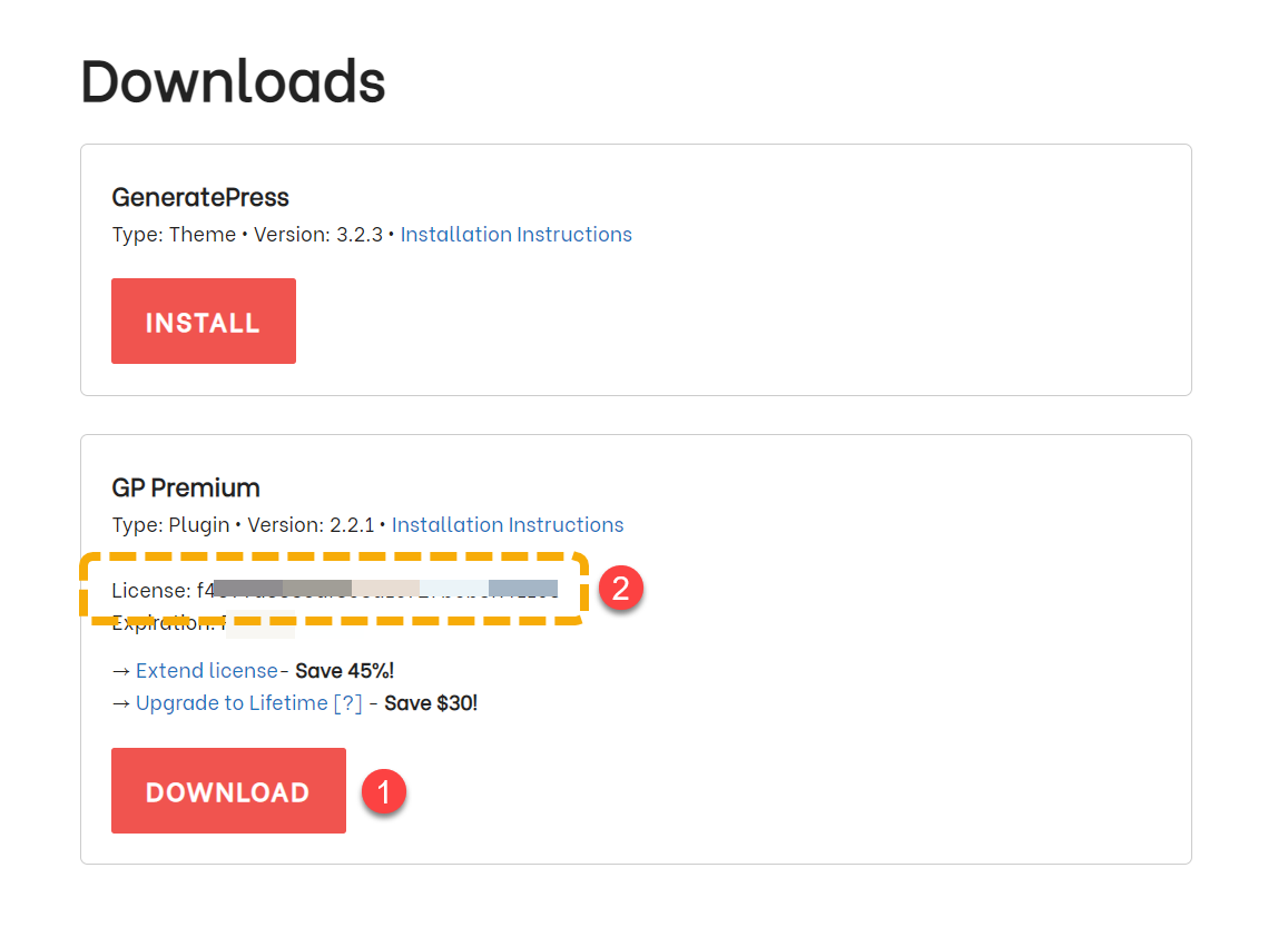 워드프레스 GeneratePress 테마 유료 버전 설치 및 라이선스 활성화 방법