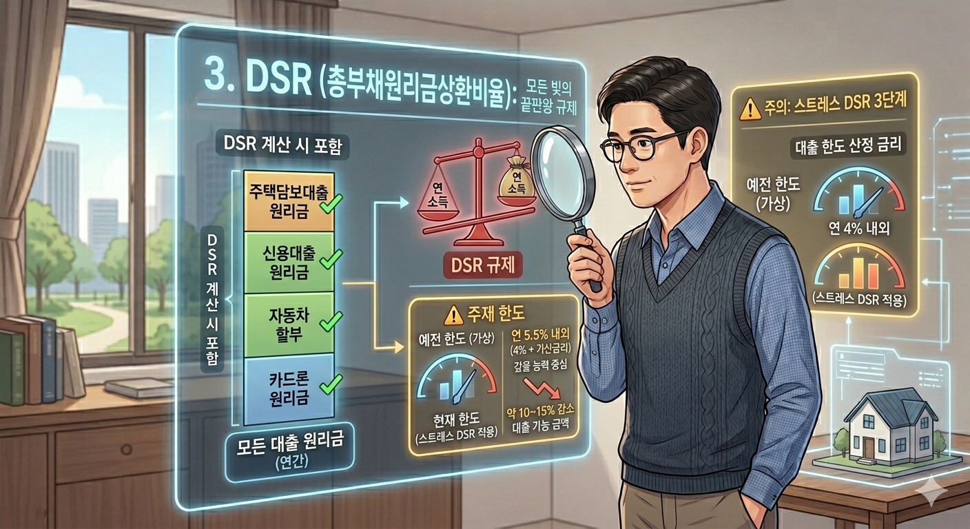DSR (총부채원리금상환비율): "모든 빚의 끝판왕 규제"