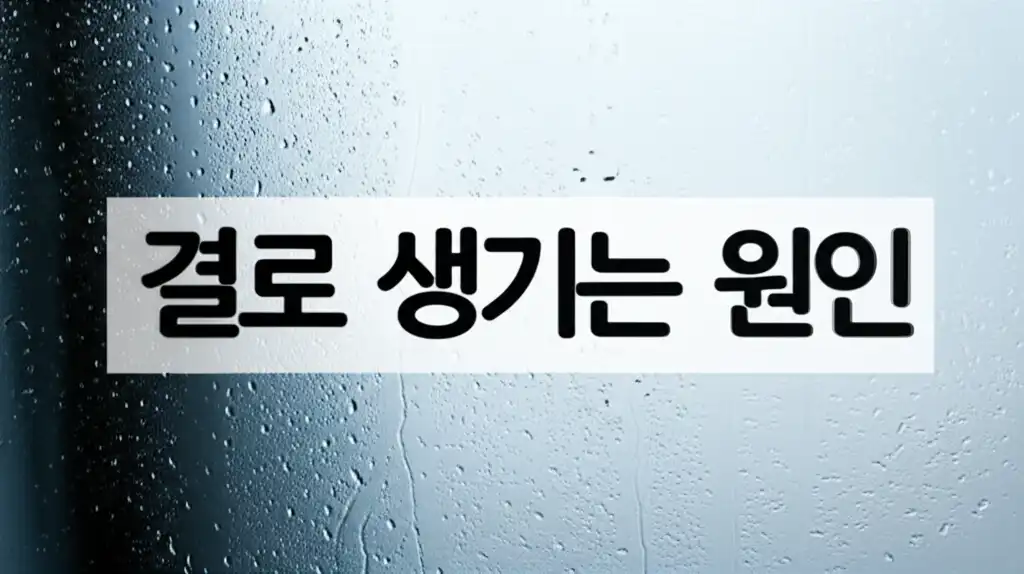 아침마다 창문과 벽에 맺힌 물방울, 곰팡이로 고통받는 결로 현상 대표 이미지