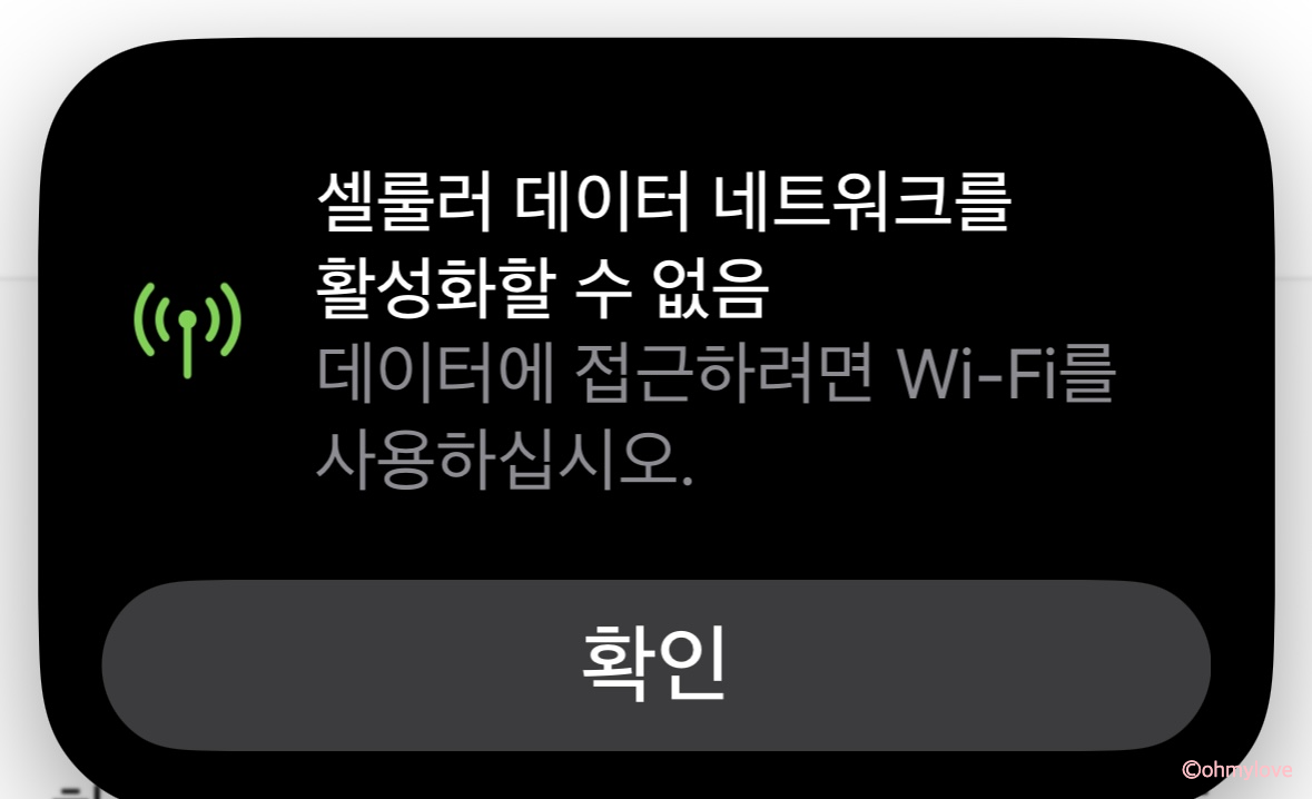 유럽 이심 에어알로 셀룰러 데이터 활성화 할 수 없음