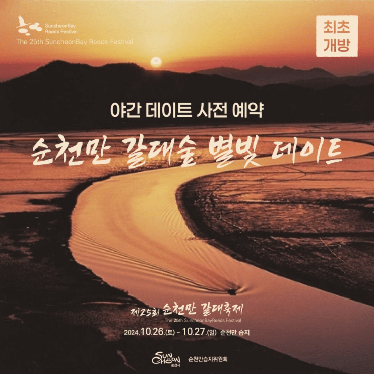 순천만 갈대숲 별빛 데이트