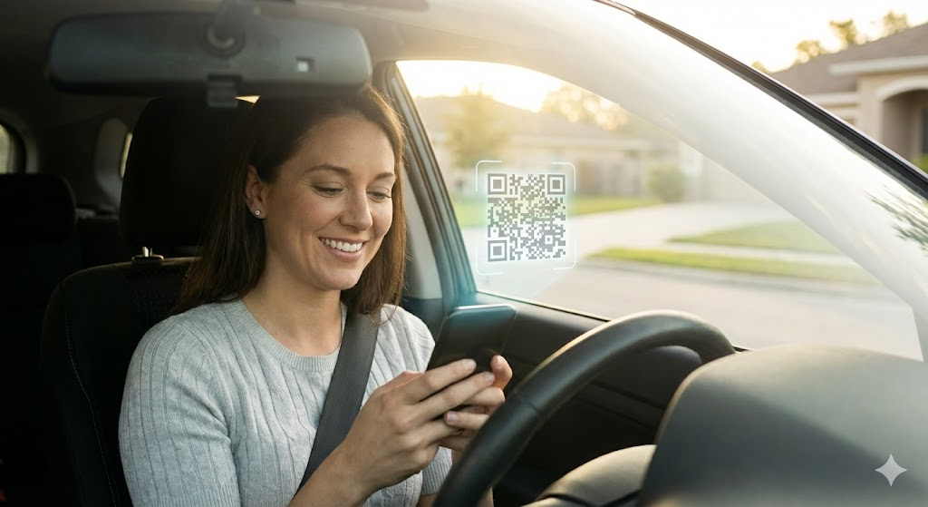 QR코드 주차번호 개인정보 보호