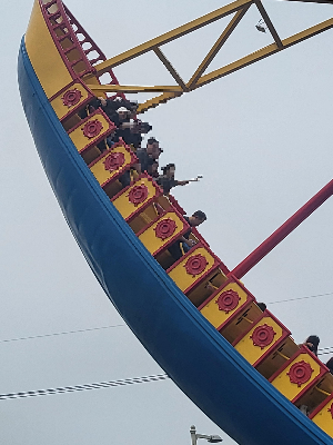 전주동물원에 있는 드림랜드 바이킹 모습