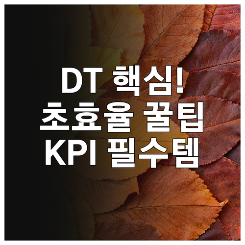 운영 효율 극대화 고객 경험 혁신 D..