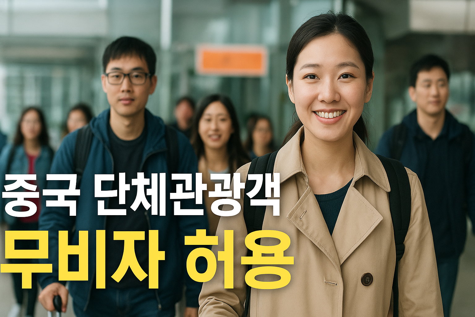 중국 단체관광객 무비자허용