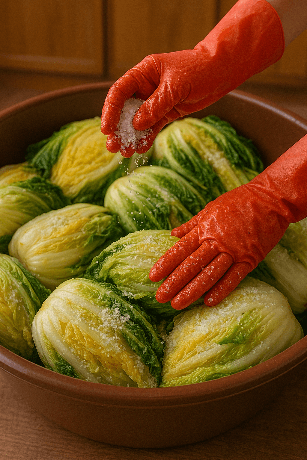 김장 배추 절이는 과정