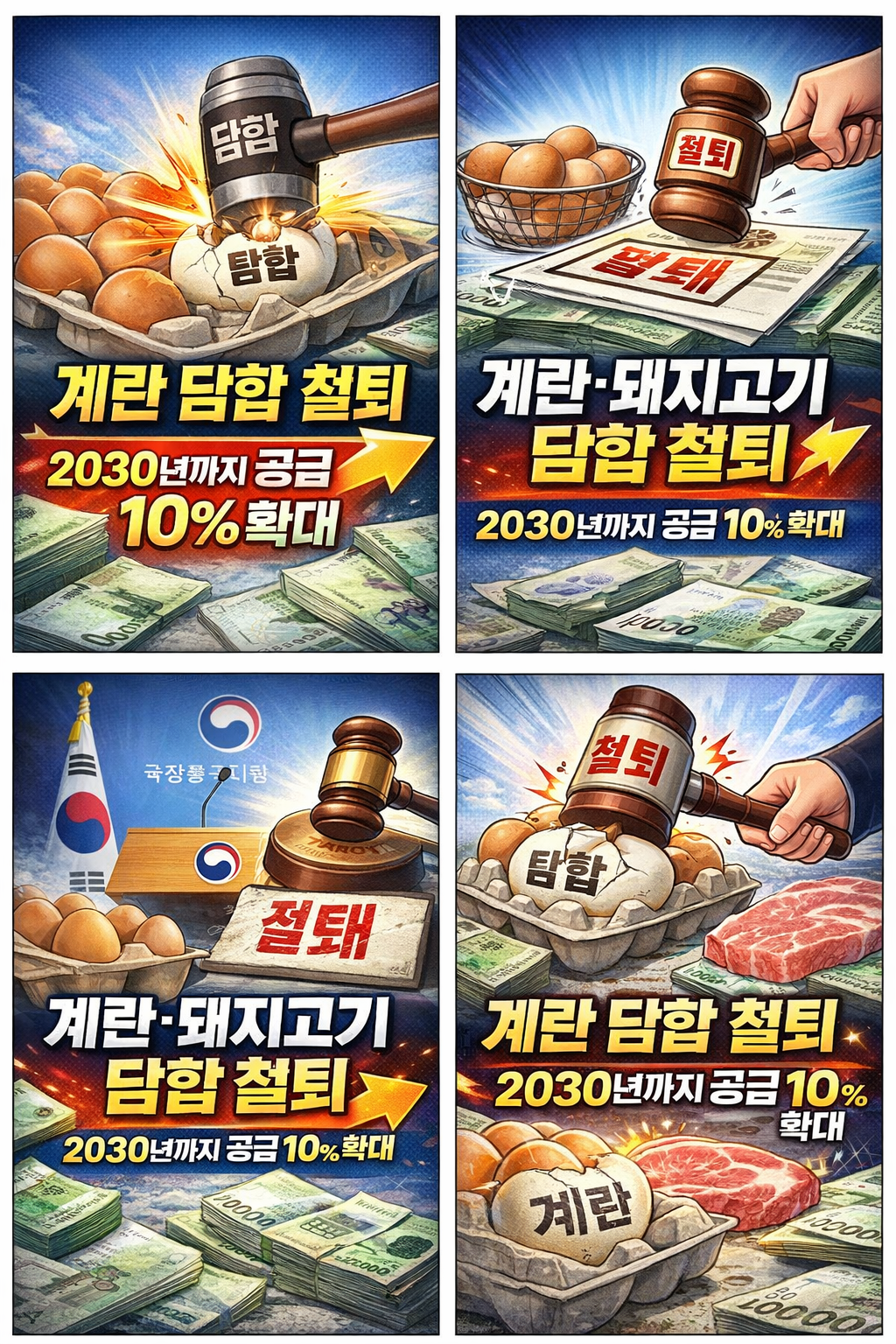 계란 담합 철퇴…2030년까지 공급 10% 확대|산란계 1800만 마리·돼지고기 가격 제재 총정리
