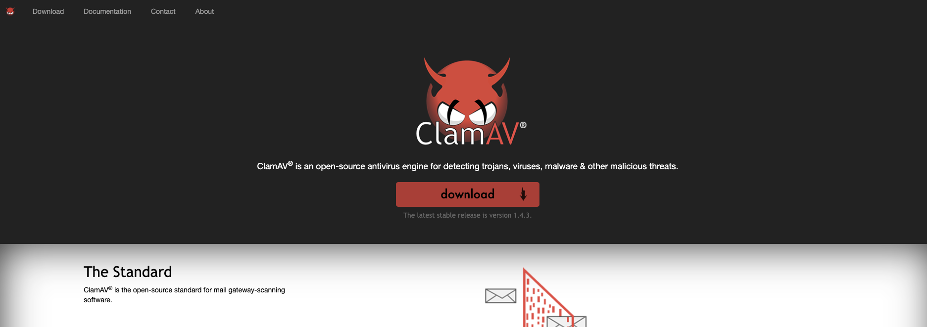 ClamAV open source antivirus software installation and configuration guide for Linux servers with security scanning symbols