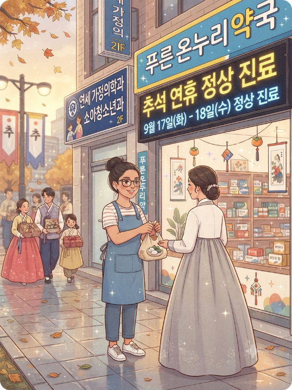 추석 연휴 문 여는 병의원약국 이미지