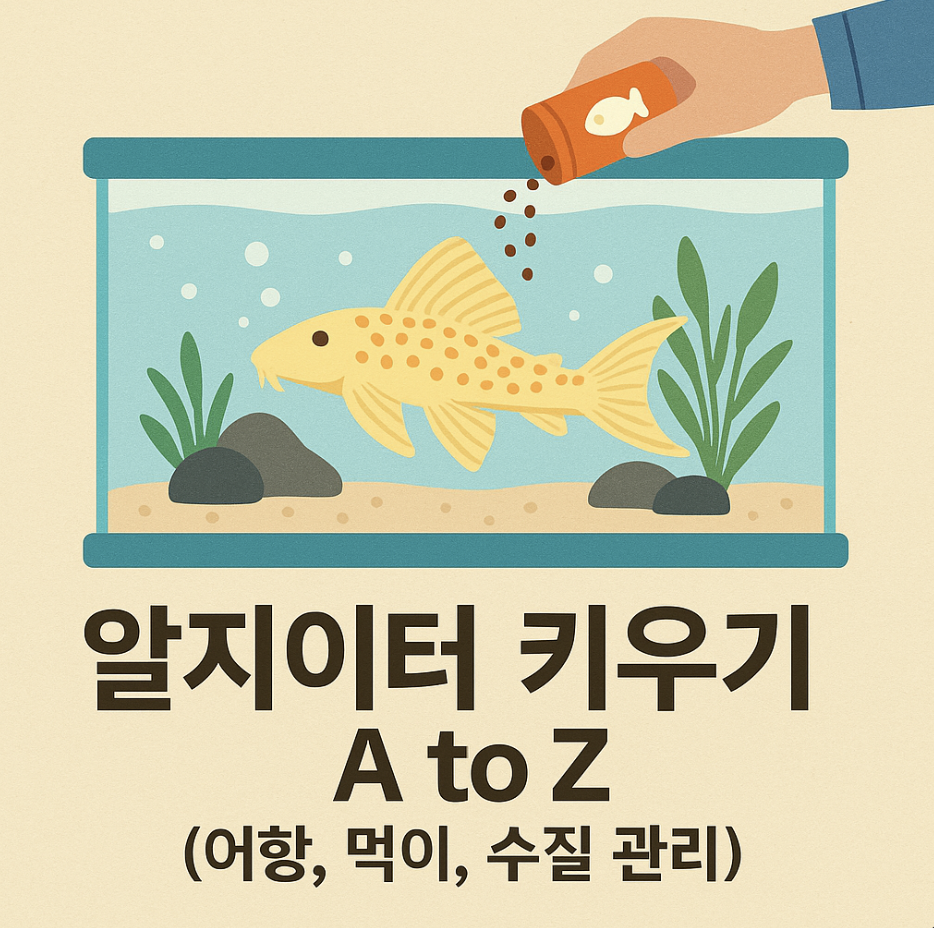 알지이터 키우기 A to Z (어항, 먹이, 수질 관리)