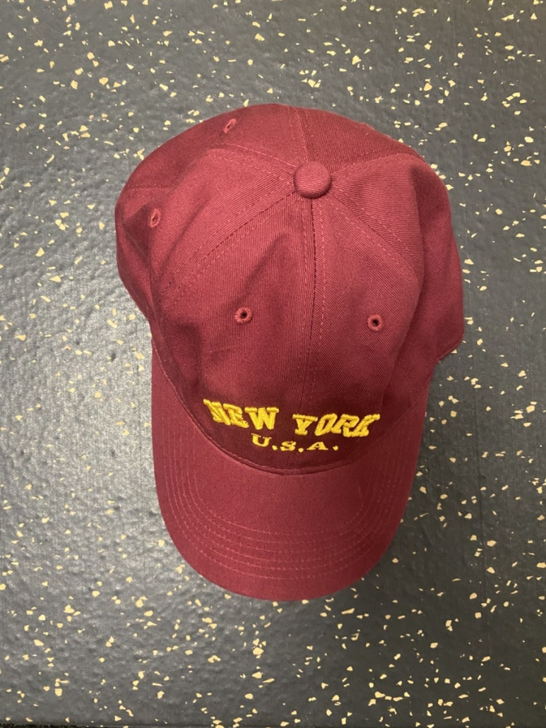 윅 WICK NEW YORK U.S.A 워싱 빈티지 볼캡 모자 야구모자 버건