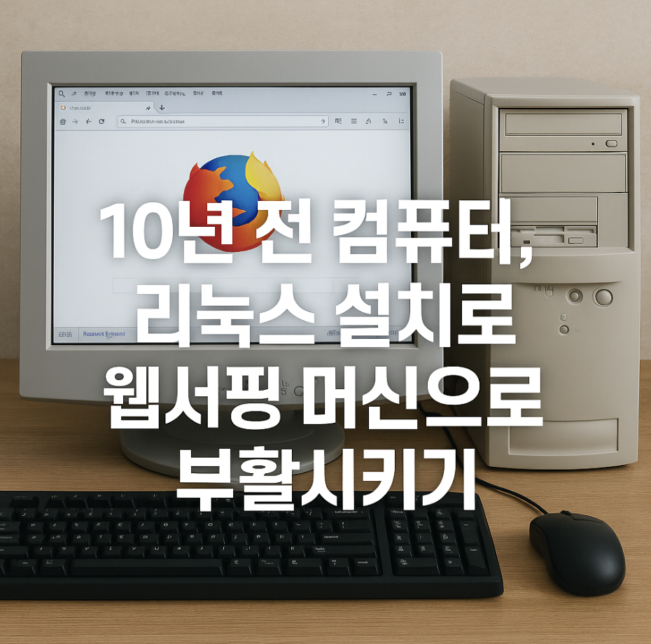 10년 전 컴퓨터, 리눅스 설치로 웹서핑 머신으로 부활시키기