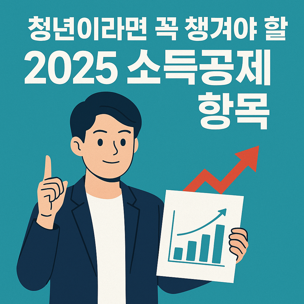 청년이라면 꼭 챙겨야 할 2025 소득공제 항목 총정리 ( 환급 2배 늘리는 법)