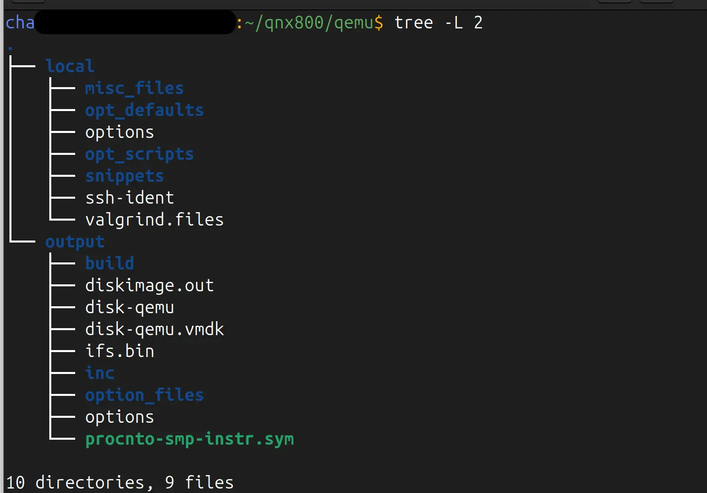 QNX QEMU 빌드 및 이미지 디렉토리 구조