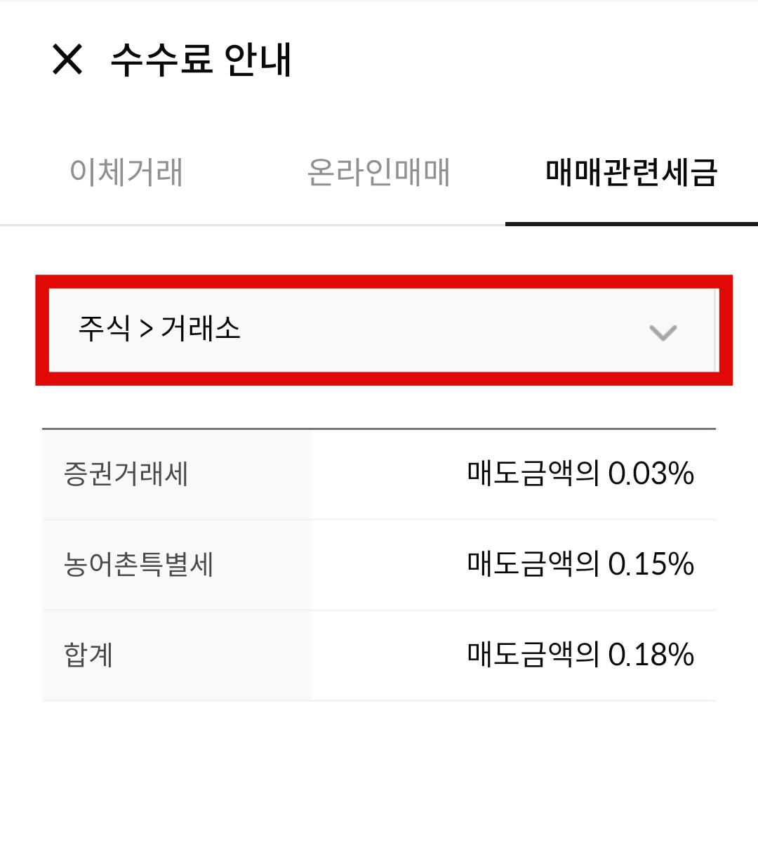 주식 거래소 터치