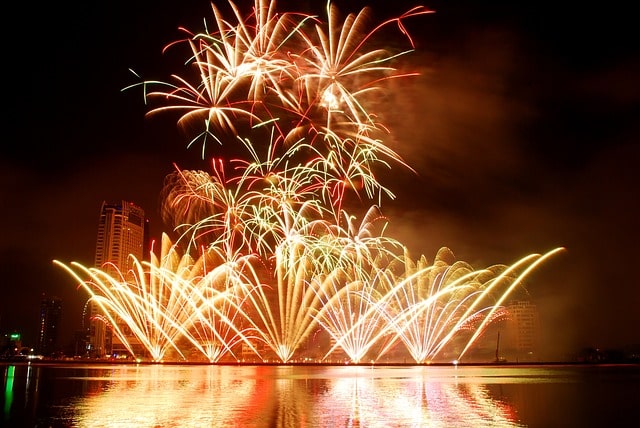 부산 불꽃 축제 사진