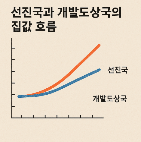 선진국과개발도상국의집값흐름