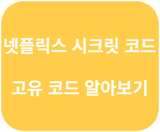넷플릭스 시크릿 코드, 시크릿 코드 총 정리 알아보기
