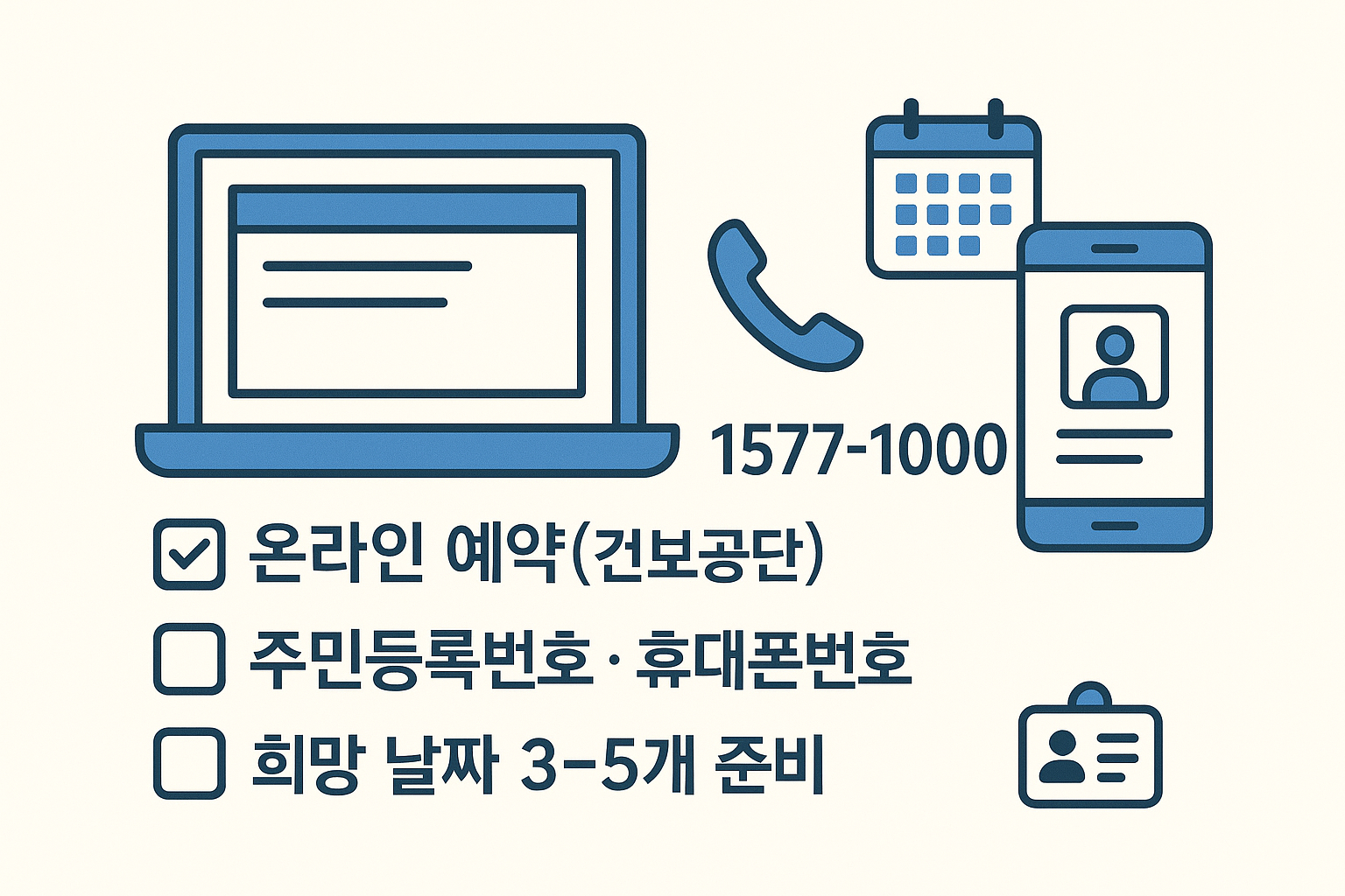 건강검진 예약방법