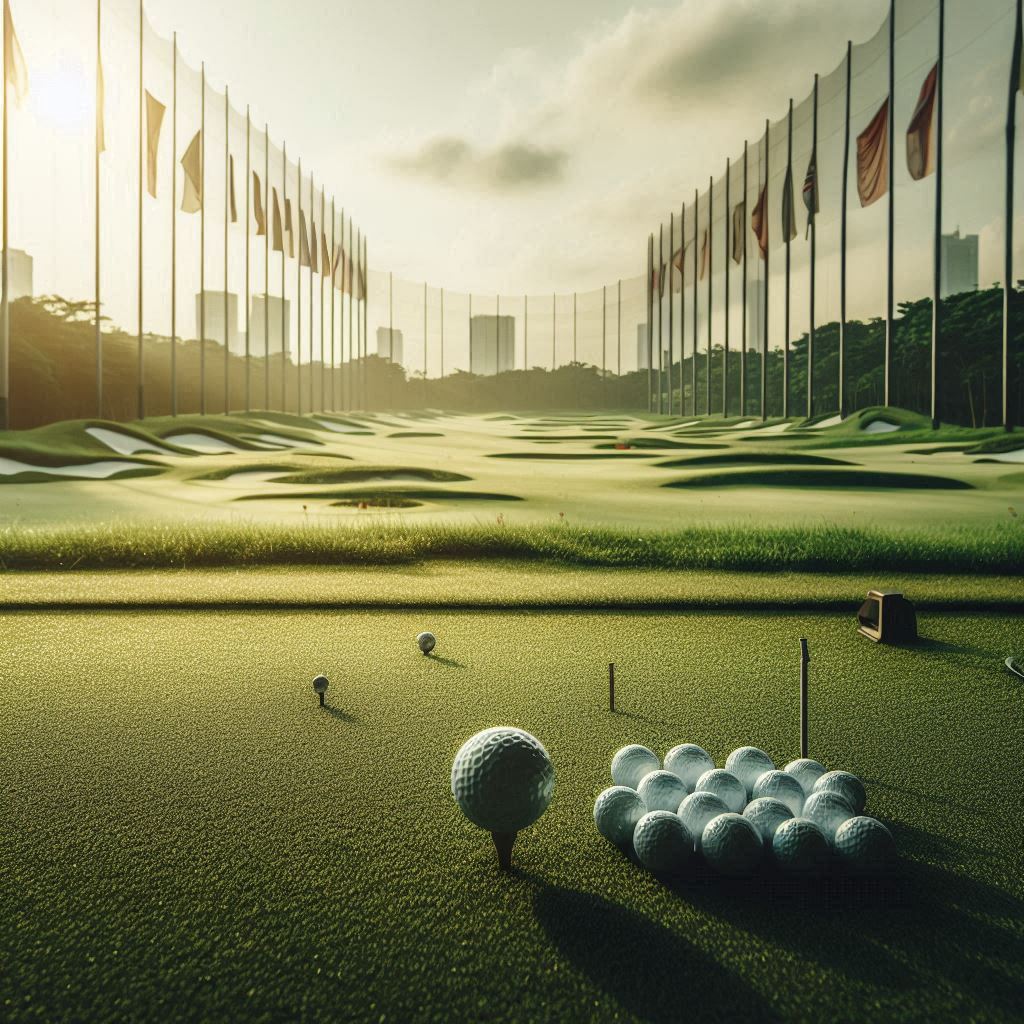 실외골프연습장 배경