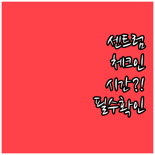 센트럼항공 온라인 체크인 오픈 시간..