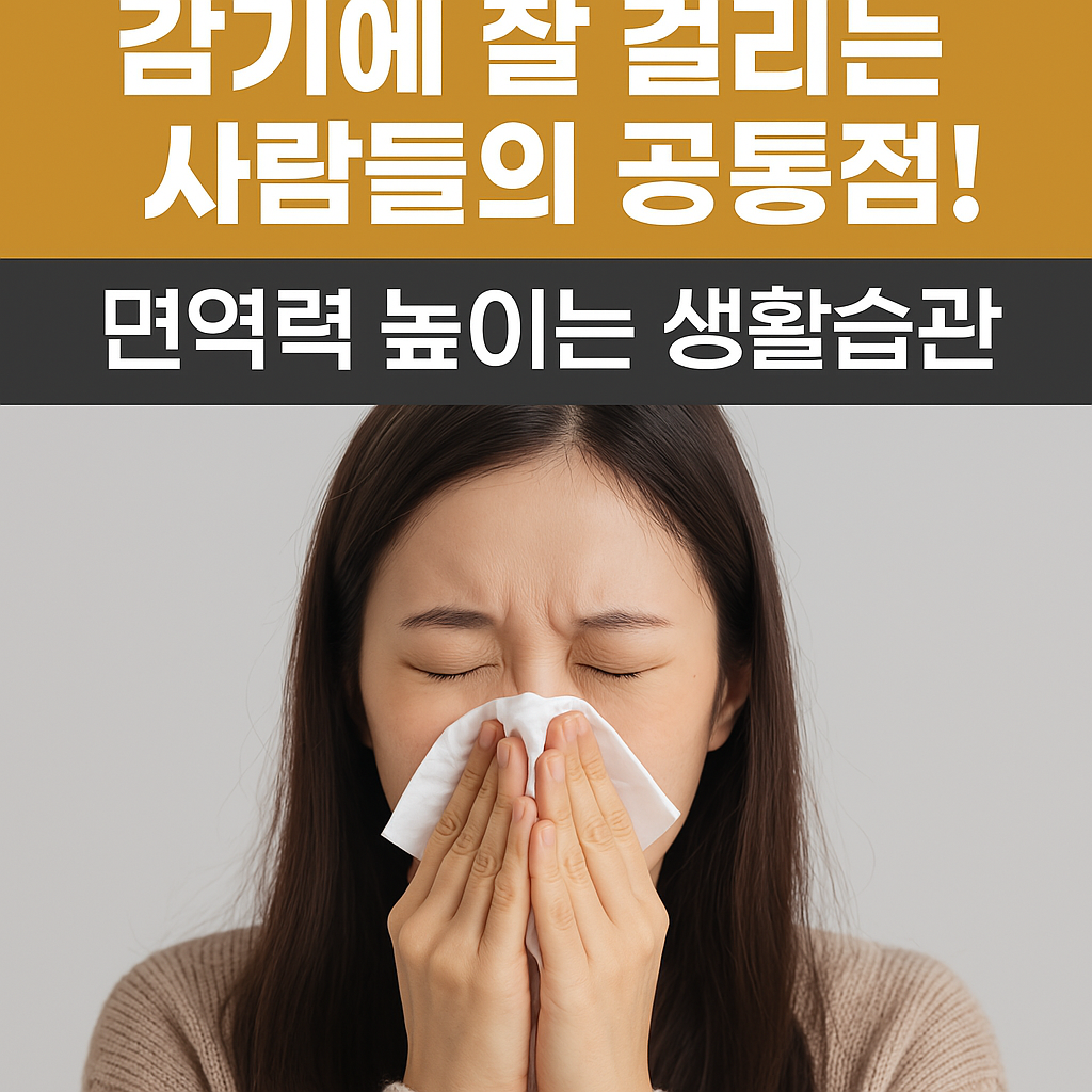 감기에 잘 걸리는 사람들의 공통점! 면역력 높이는 생활습관