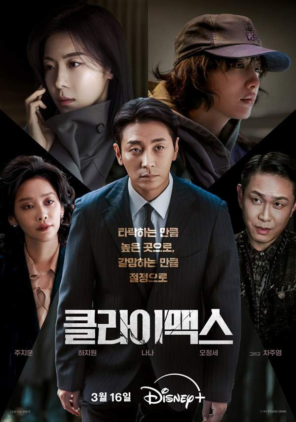 ENA 월화드라마 클라이맥스 등장인물 인물관계도 총정리｜주지훈 하지원 OTT 재방송 정보