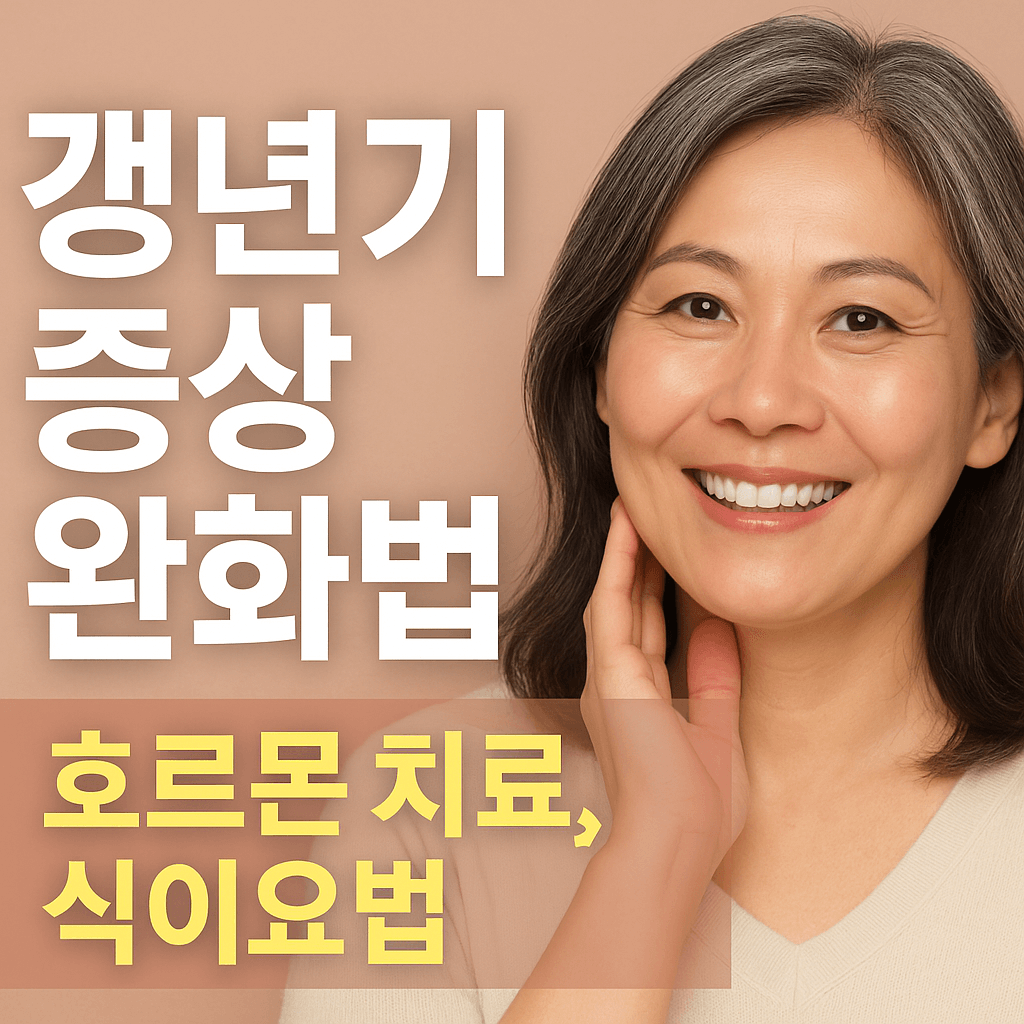 갱년기증상완화법(호르몬치료,식이요법)