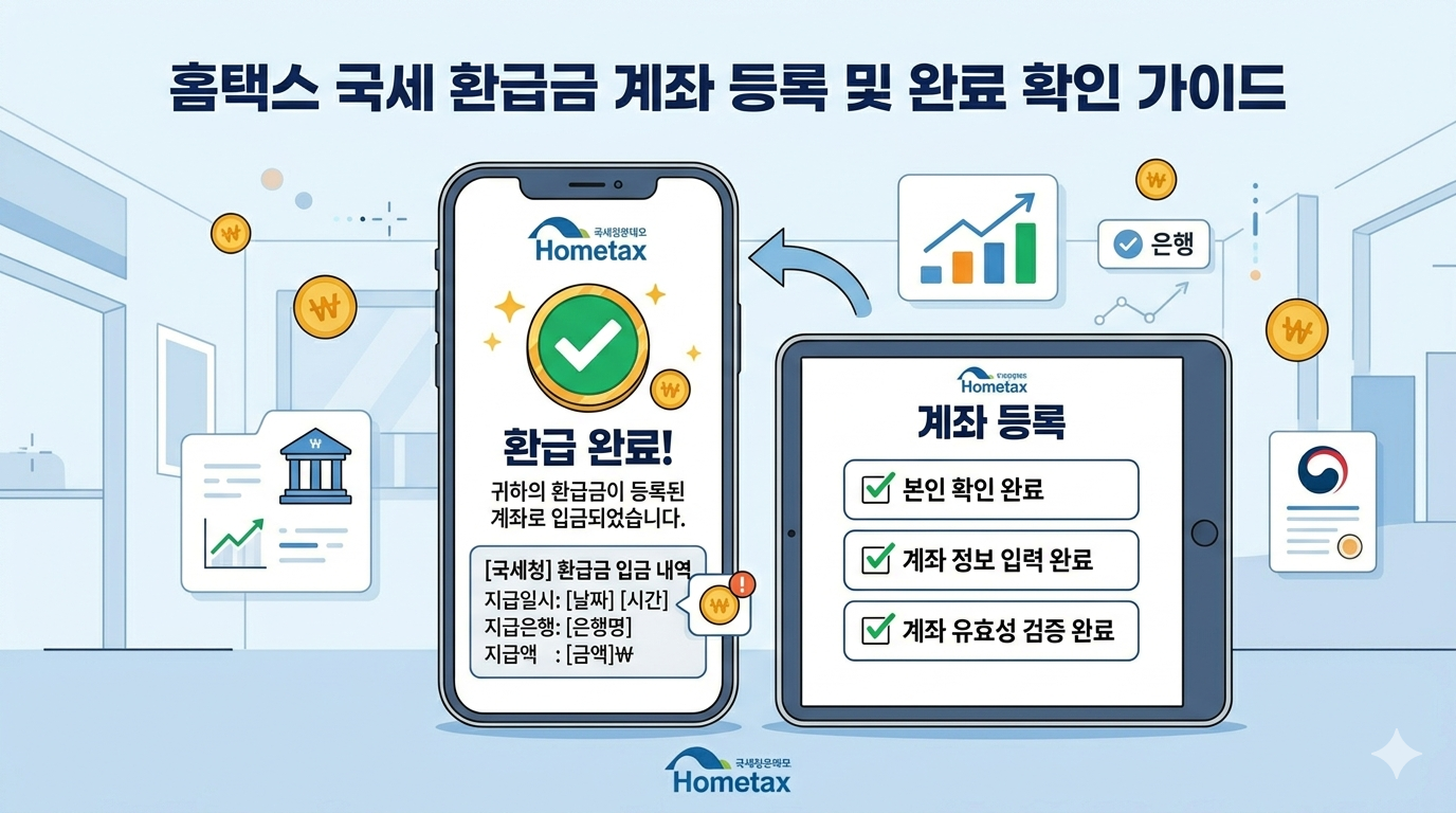 종합소득세 환급금 신청 완료