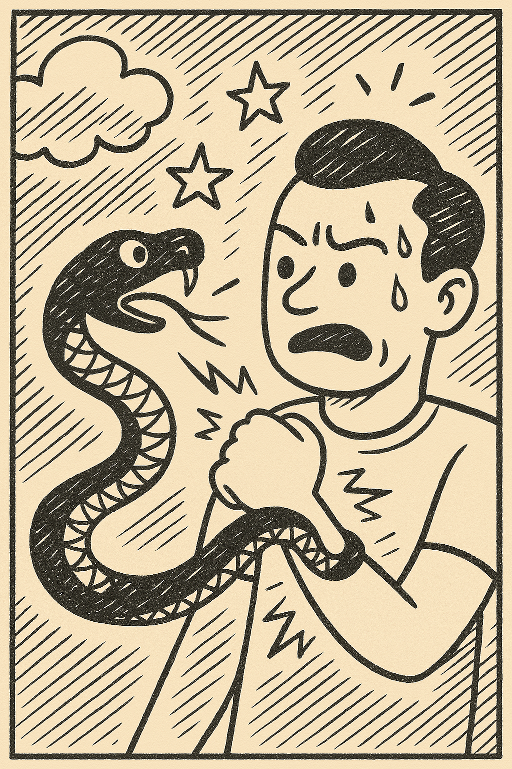 뱀에게 물리는 꿈은 나쁜 걸까?