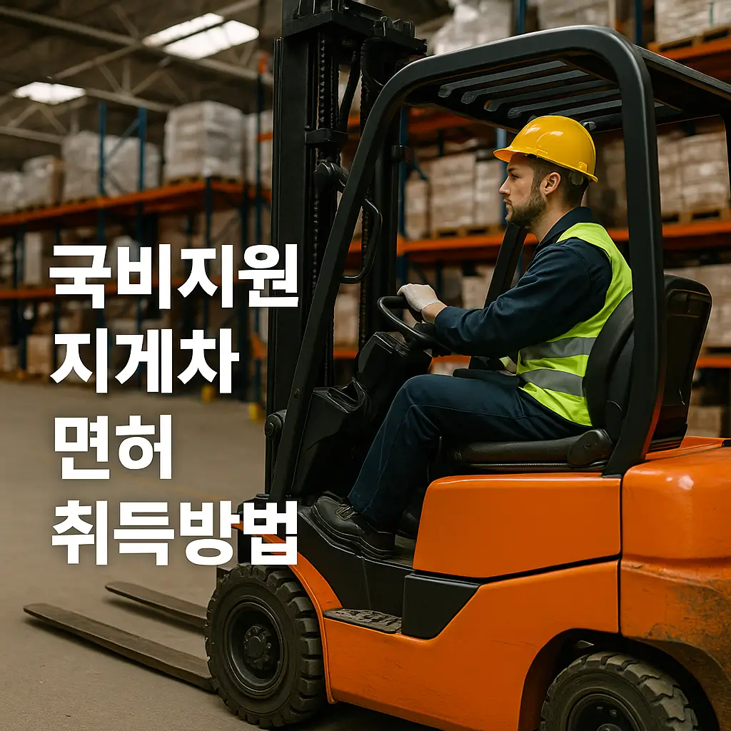 국비지원 지게차 면허 취득 방법