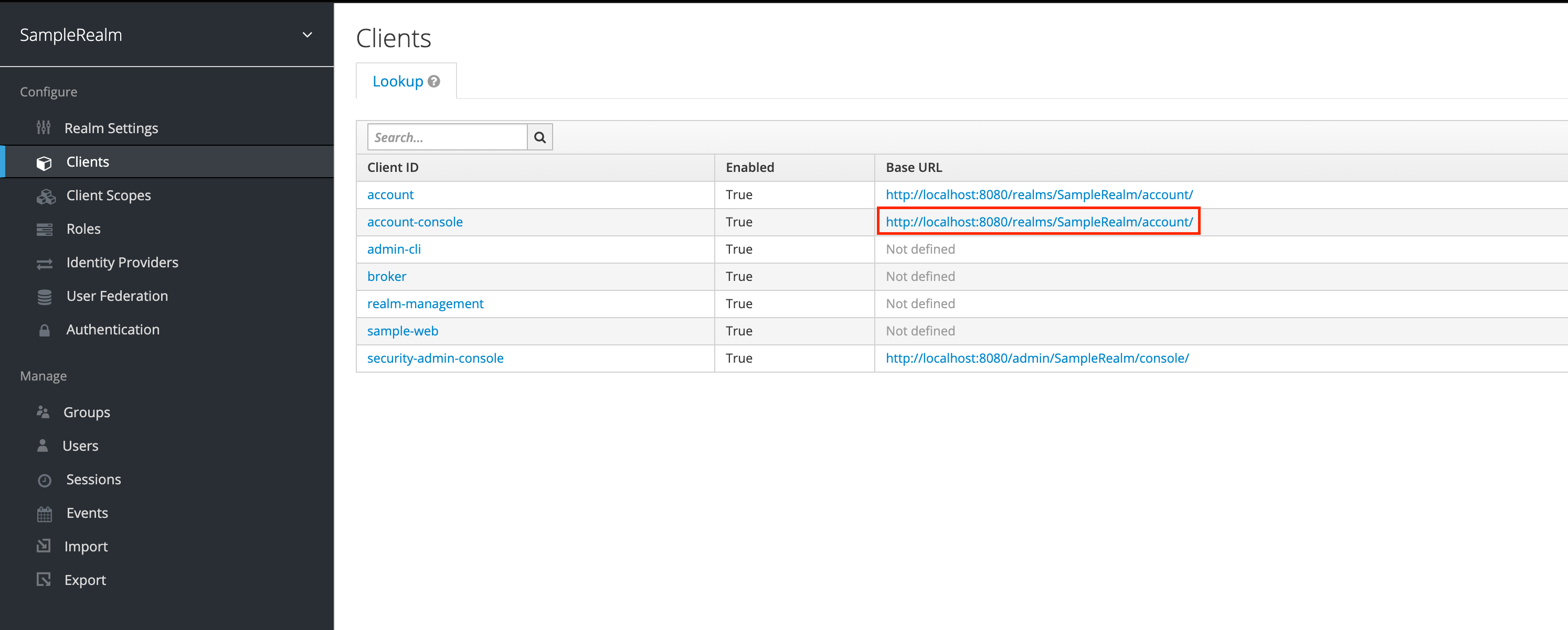 Keycloak Clients 생성 완료