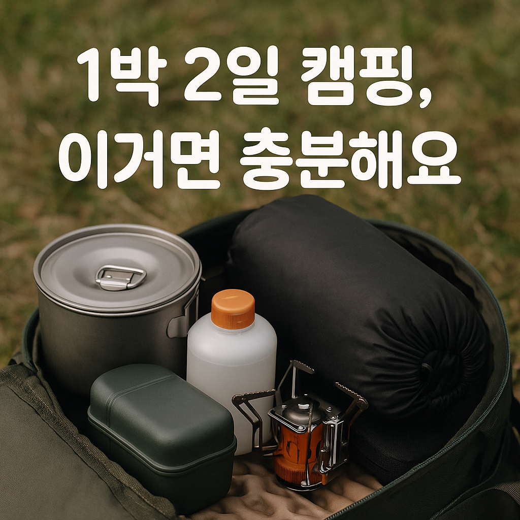 [밖에서 살아남기 ④] 캠핑 짐 줄이기: 1박 2일 진짜 필요한 준비물만 남기기