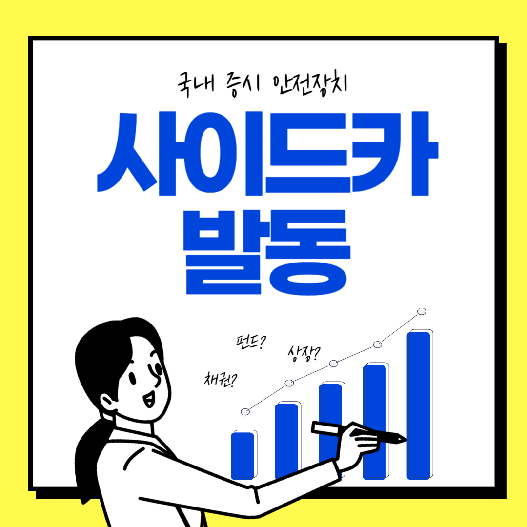 사이드카 발동 국내 증시 안전장치의 모든 것